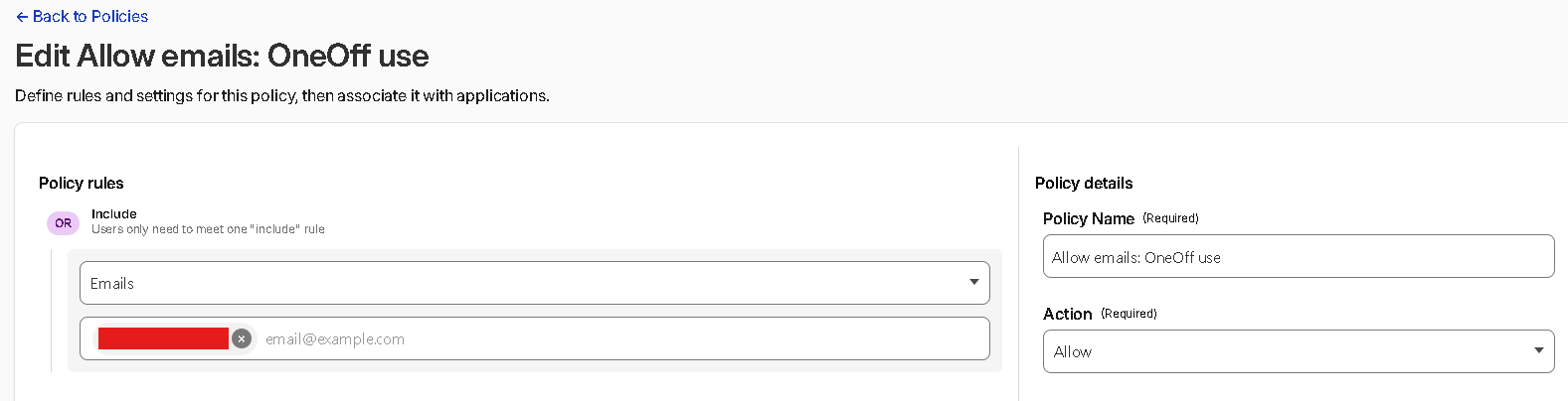 Cloudflare device enrollment permission allowing selected email